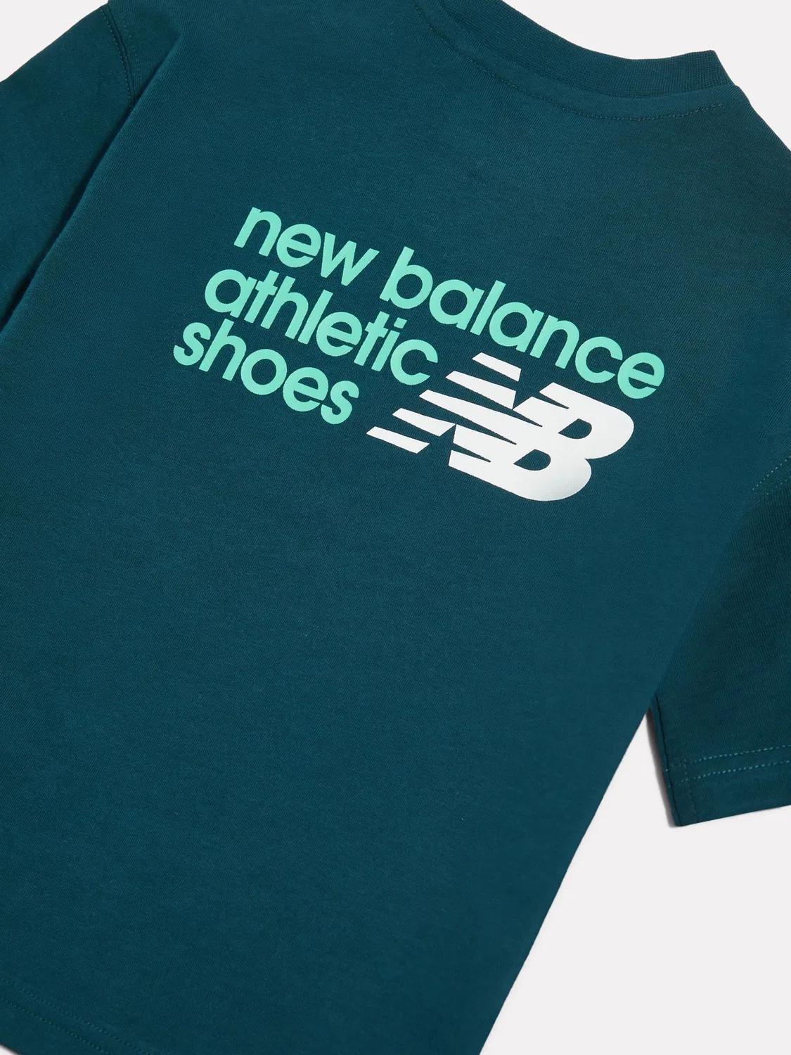 Футболка с графическим принтом New Balance Athletic Shoes, зеленый — фото 4