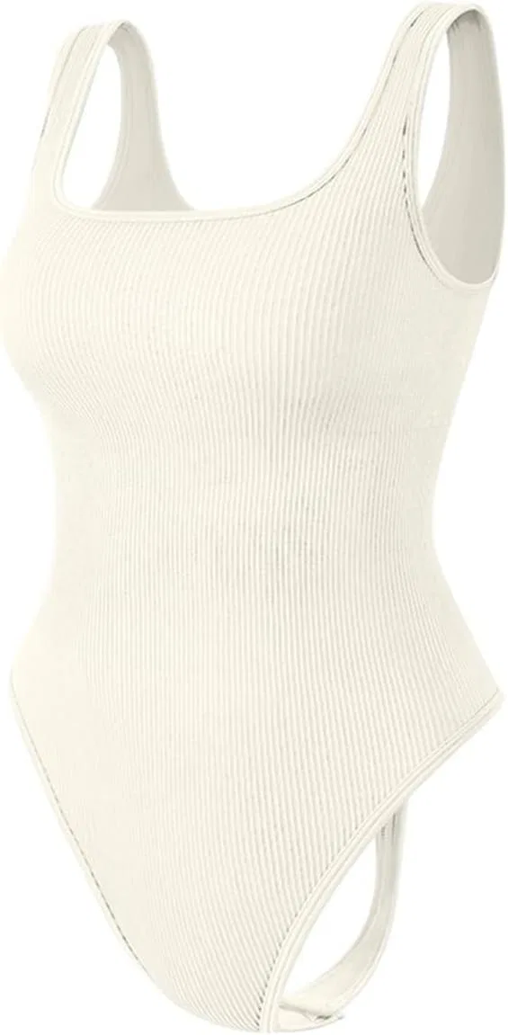 Женский боди с цельнокроеным дизайном Generic, Beige