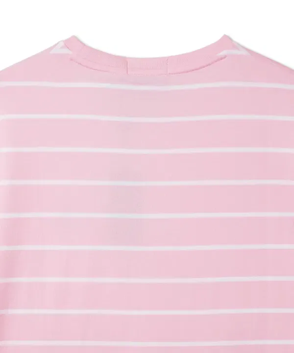 Футболка с полоской, классический крой, Polo Ralph Lauren, розовый — фото 4