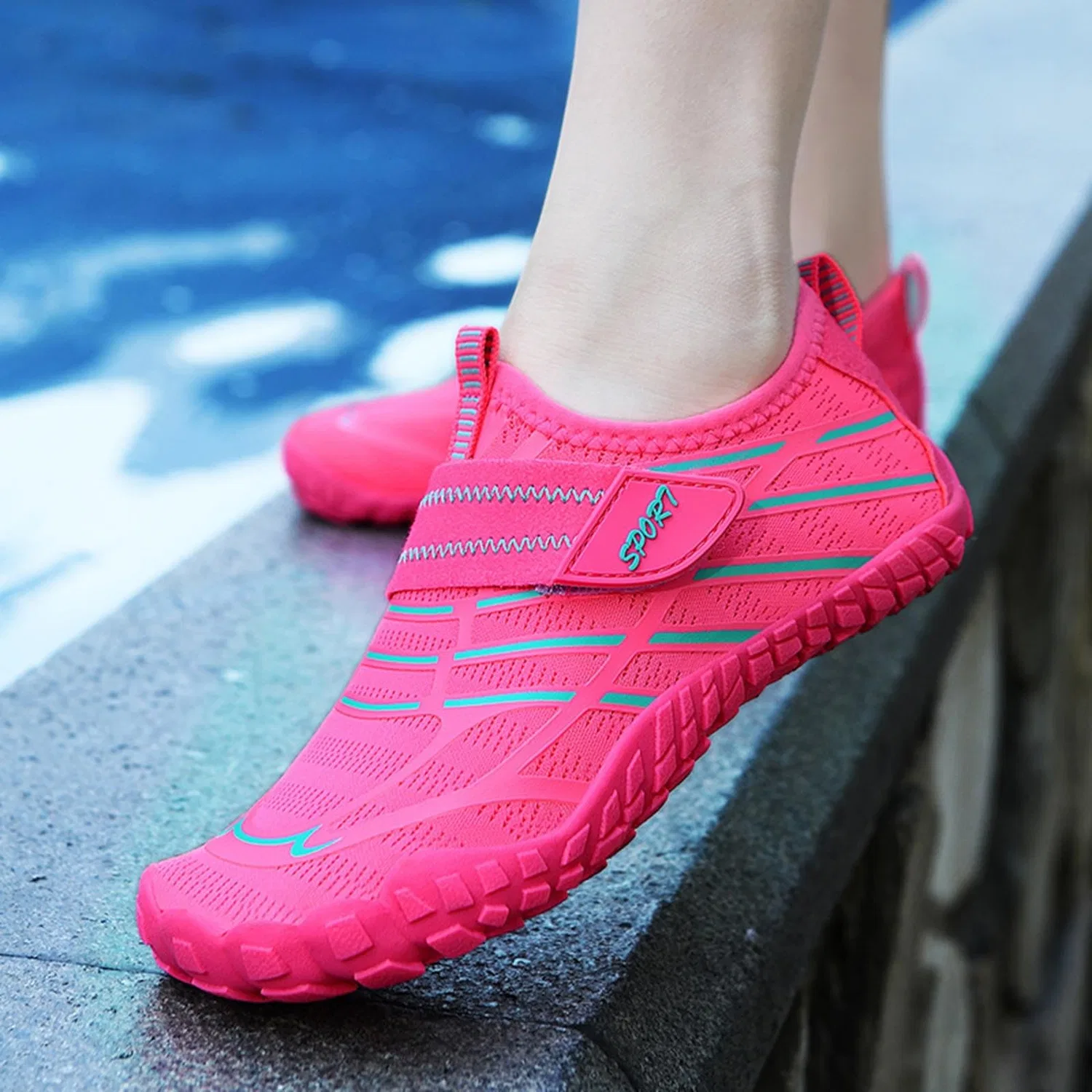 Детские кроссовки для мальчиков Barefoot Bambino, Hot Pink — фото 2