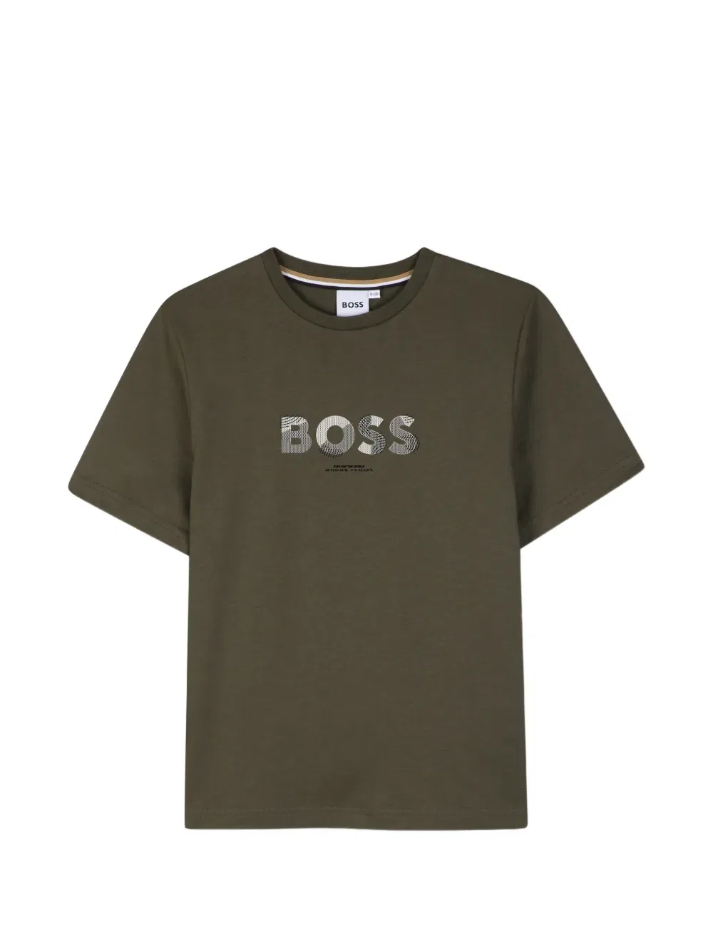 Футболка с коротким рукавом BOSS Kidswear, зеленый