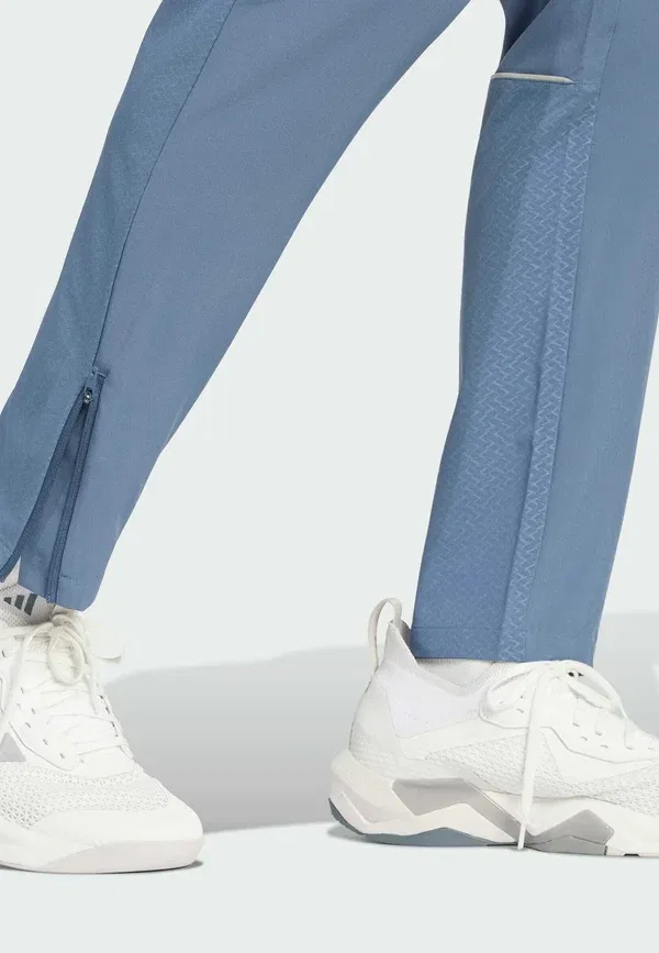 Технологичная одежда, узкие спортивные штаны - спортивные брюки Adidas Performance, чернильный — фото 3
