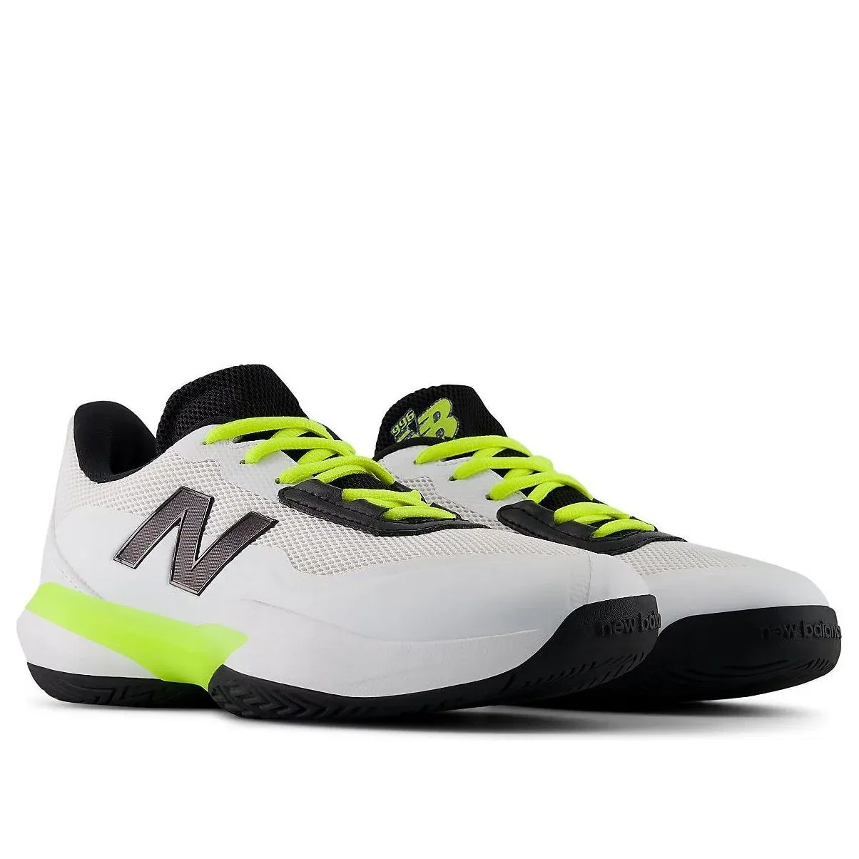 Детские кроссовки с текстильным верхом FuelCell 996v7 'White Black Volt' New Balance, White/Black/Volt — фото 4