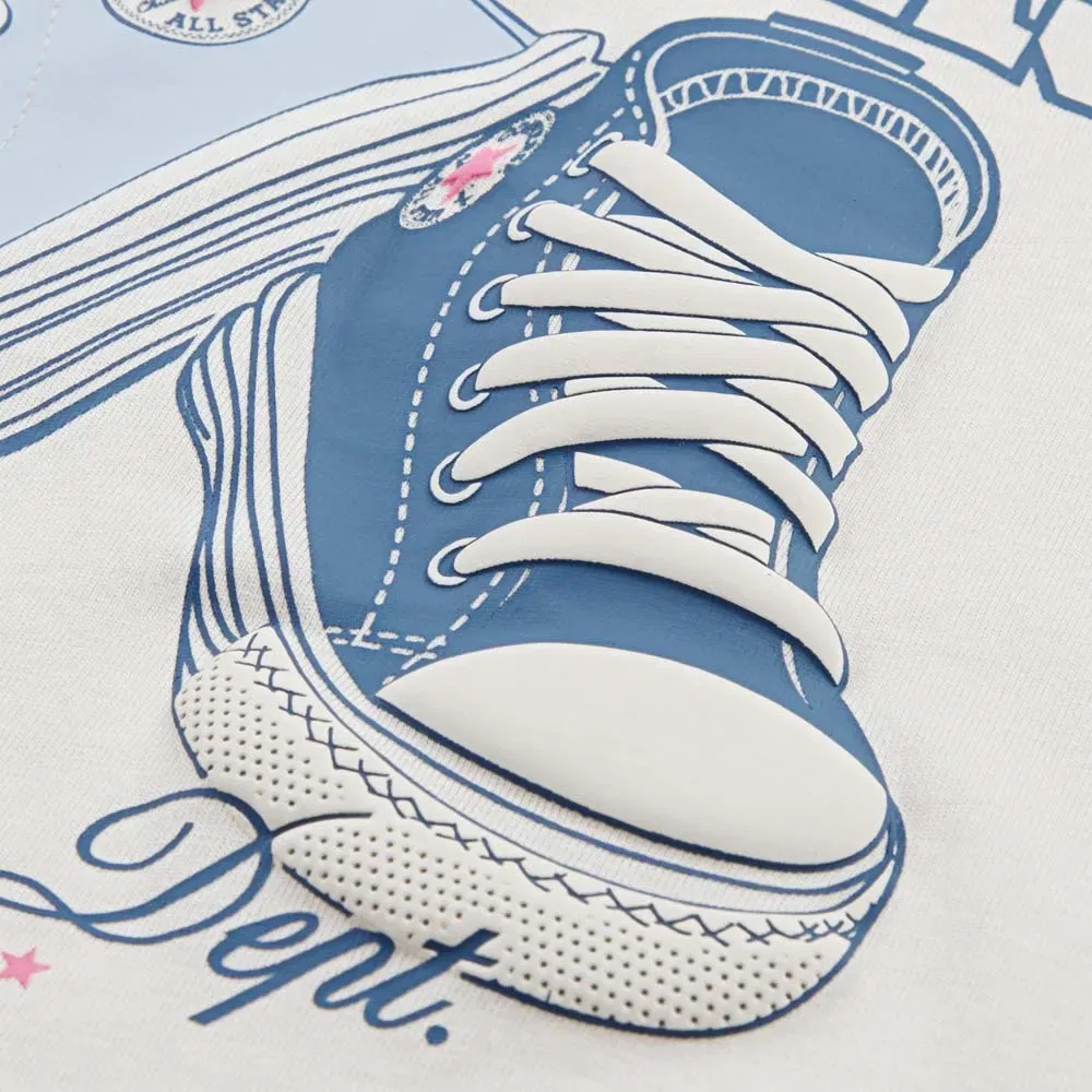 Кроссовки детские Converse Kids, бежевый — фото 4