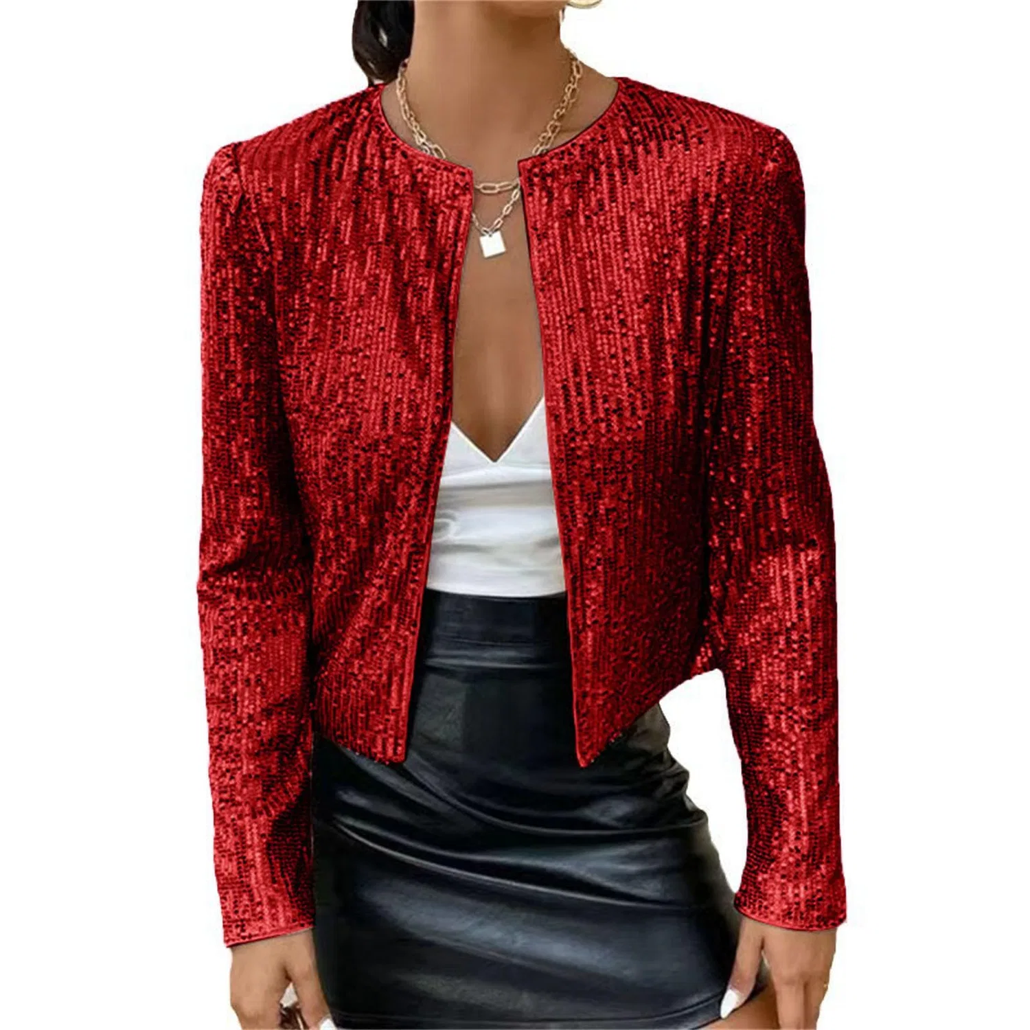 Женская куртка с блестками bomber disco glitterato, 18
