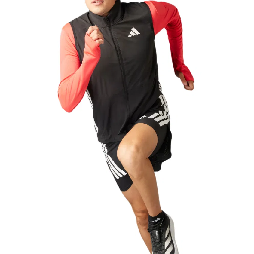 Мужской жилет для бега Adizero Adidas, Black — фото 3