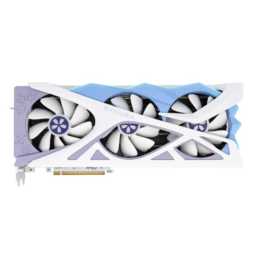 

Видеокарта Yeston RX 7700 XT Sakura Hitomi, 12Гб, белый