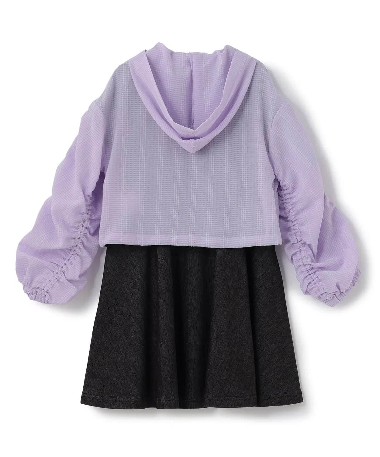 Детский комплект из прозрачной куртки и платья с принтом ANNA SUI mini, Белый — фото 2