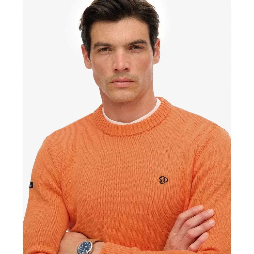 Свитер Preppy Cotton Superdry, оранжевый — фото 4