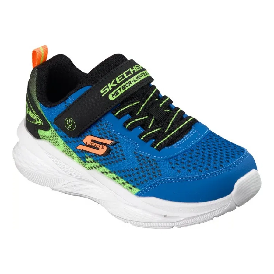 Кроссовки детские с подсветкой Meteor-Lights 2.0 Skechers, Серый — фото 4