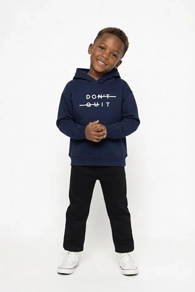 Детское худи для девочек с длинным рукавом Miababy, Navy Blue