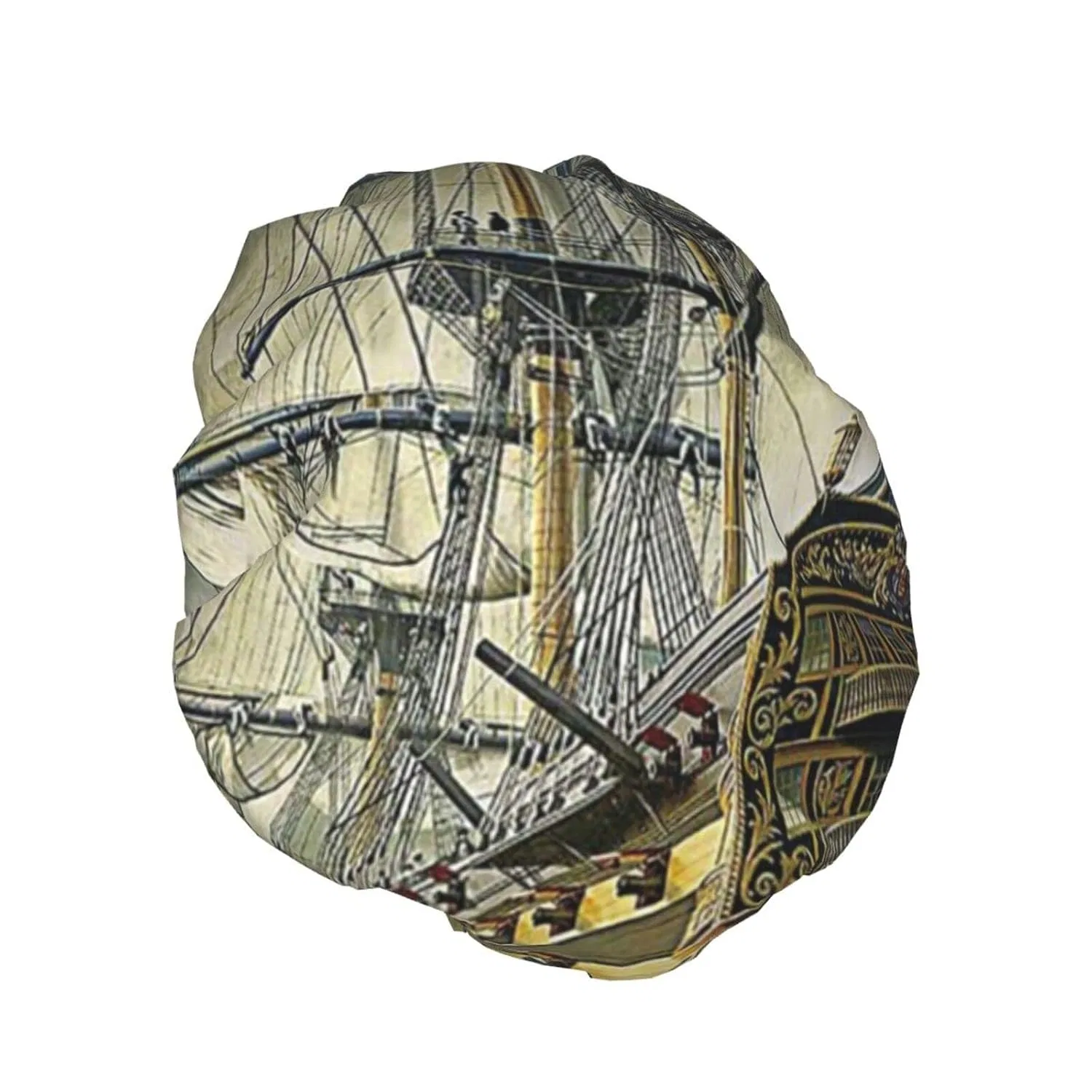Шапочка для душа Шапочка для душа Age of Discovery Ship, Oudrspo, двойной слой, водонепроницаемая — фото 2