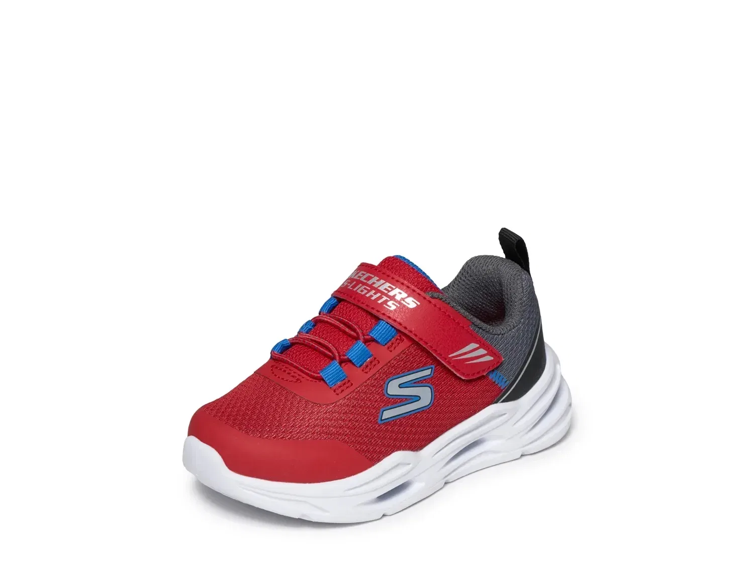Кроссовки детские со светящейся подошвой S-Lights Lil' Glide-Step, Skechers, красный — фото 2