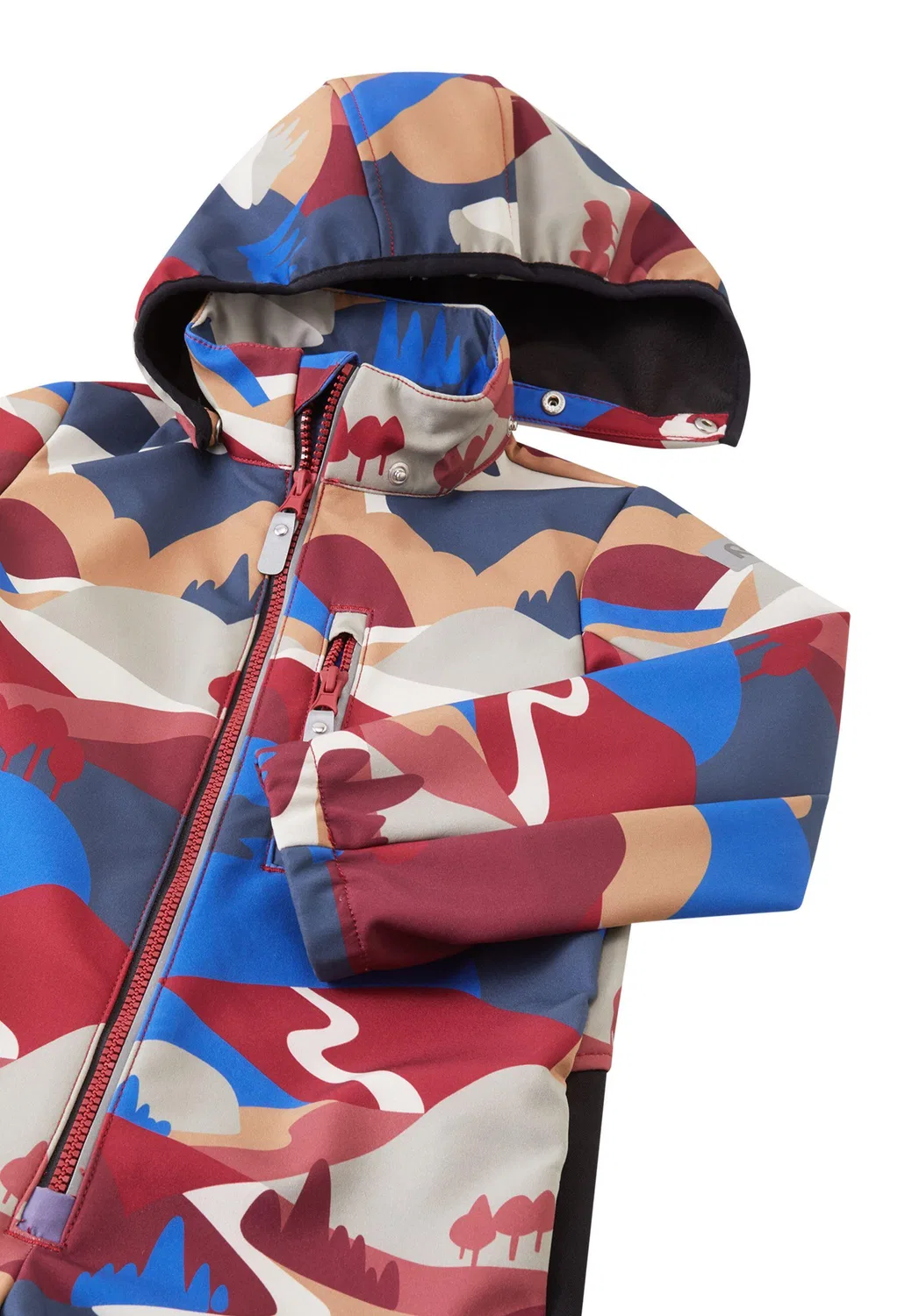 Детский комбинезон из софтшелла Reima Softshell Overall Nurmes, Rosenholzrot — фото 4