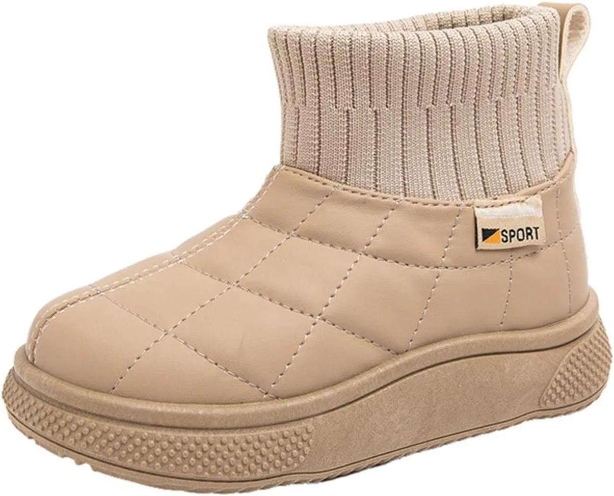 Детские зимние ботинки с мехом для мальчиков и девочек Zzalalana, Khaki