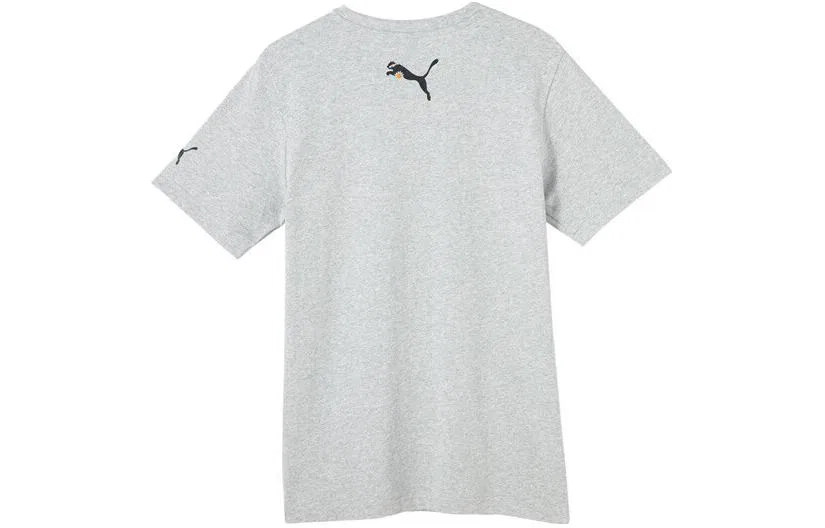 Детская футболка Light Mixed Gray PUMA — фото 3