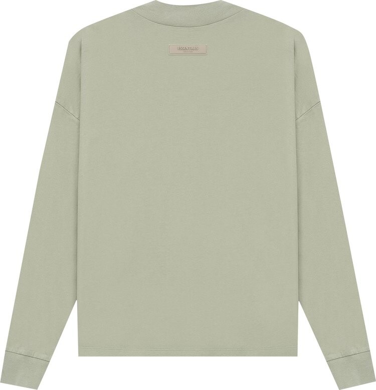 Лонгслив Fear of God Essentials Essentials Long-Sleeve Tee 'Sea Foam', зеленый — фото 3
