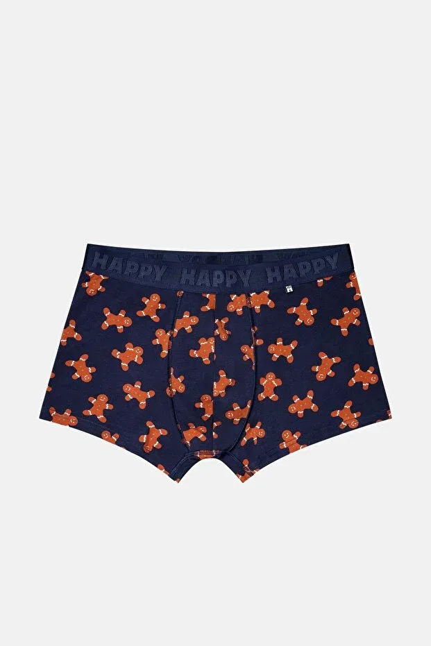 Детские боксеры для мальчиков с принтом Happy Socks, Navy Blue
