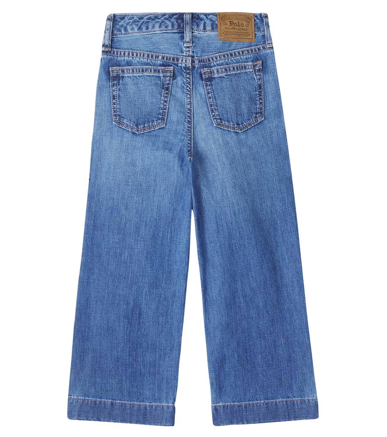 Джинсы с широкими штанинами Polo Ralph Lauren Kids, синий — фото 4