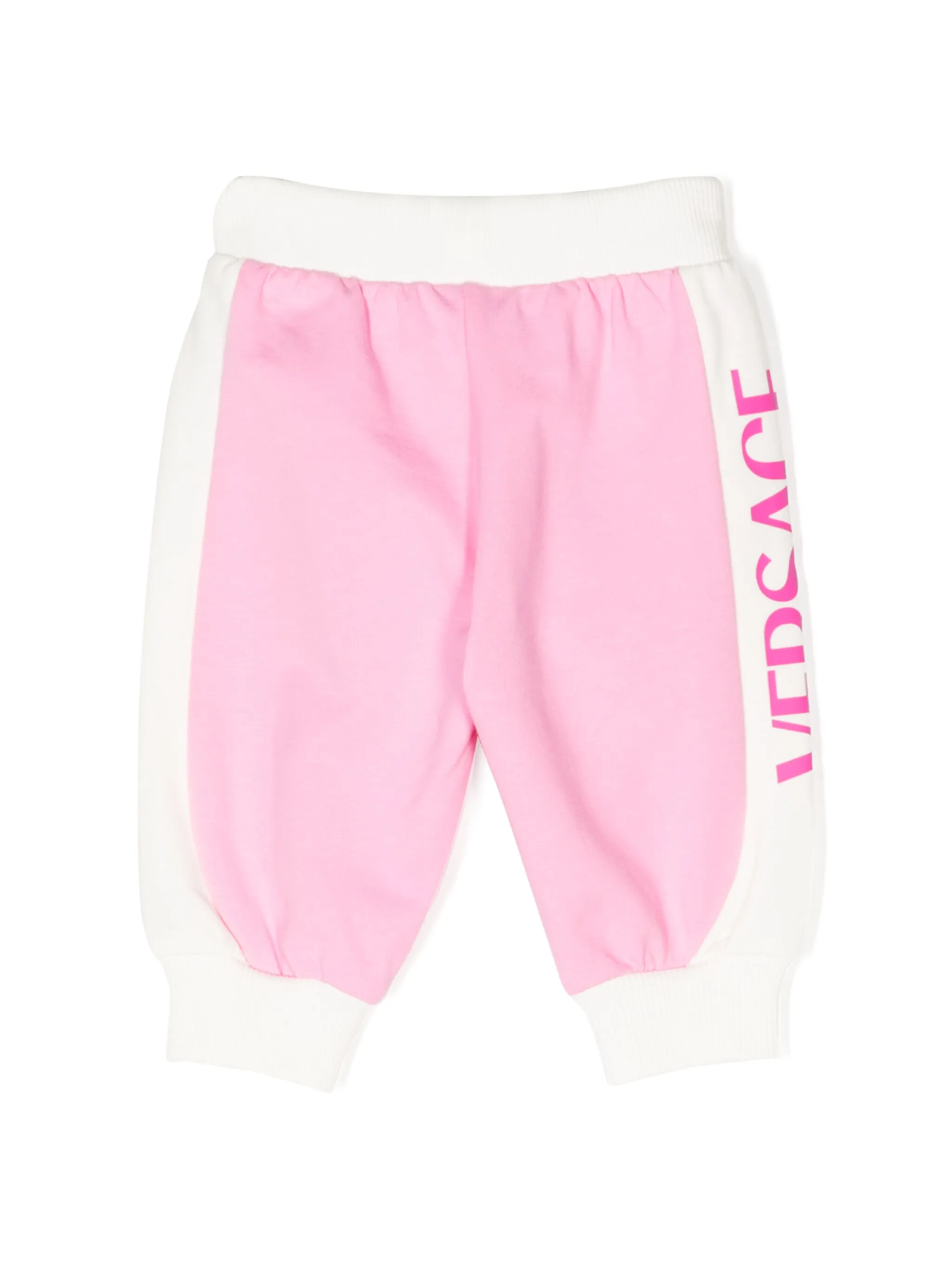Спортивные брюки с логотипом Versace Kids, розовый — фото 2