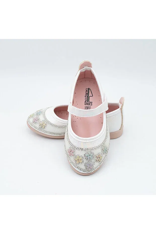 Детские балетки для девочек с принтом Iz Arçın Shoes, Sultan — фото 4