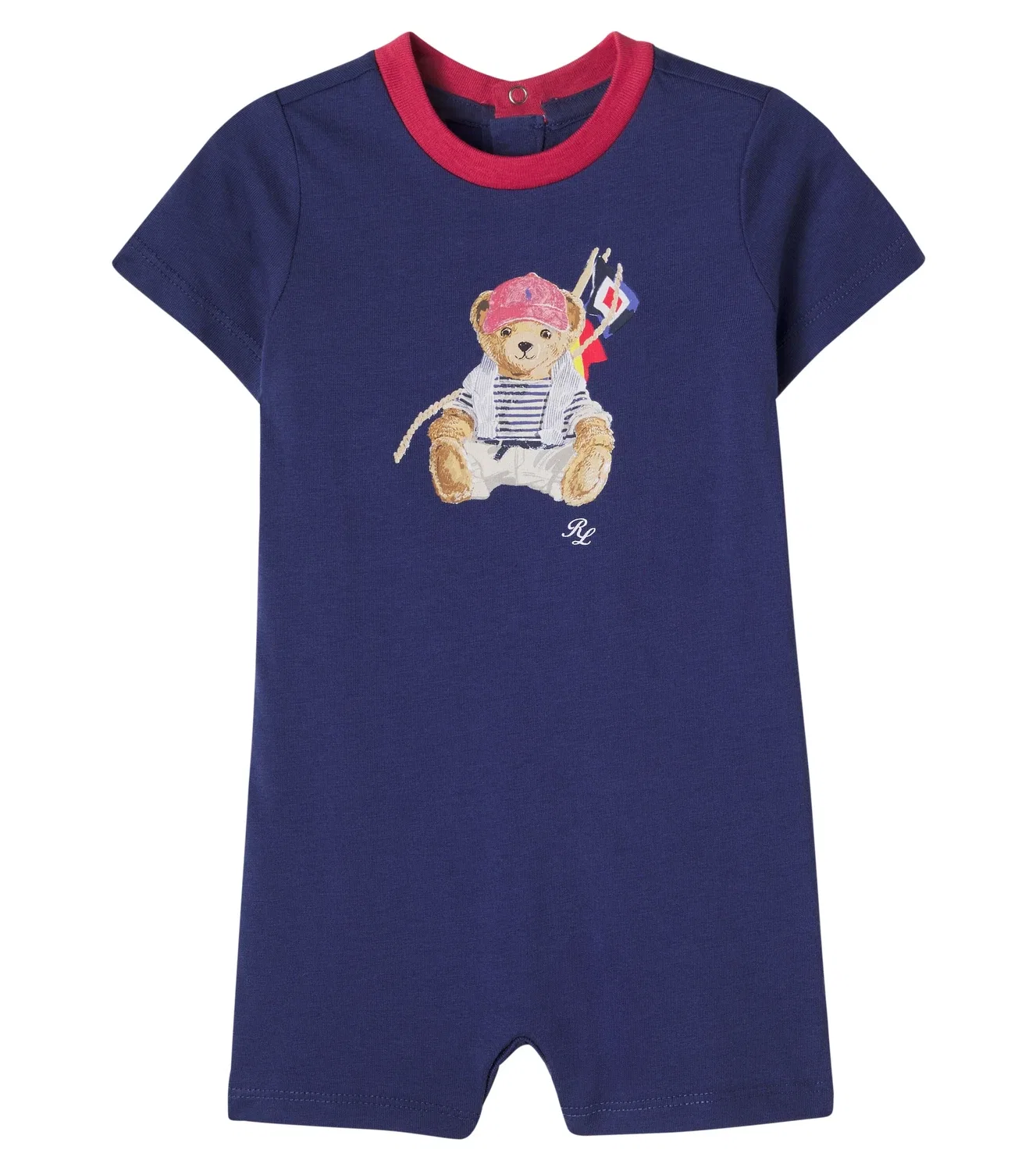 Боди хлопковое Polo Ralph Lauren Kids, синий