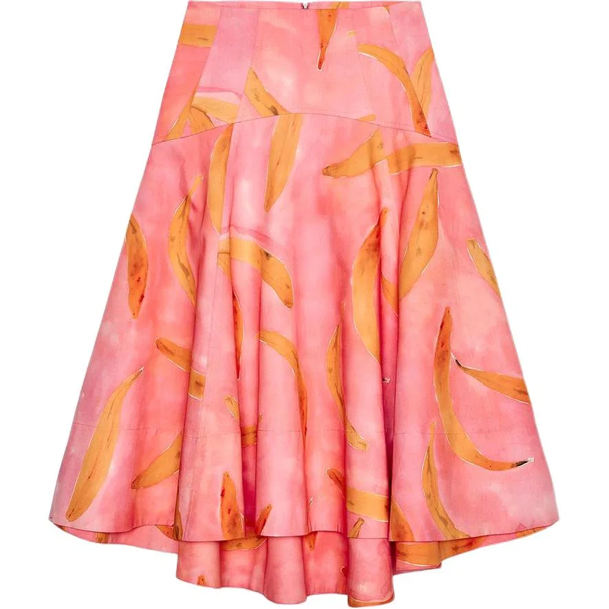 Женская юбка длинная повседневная ZARA, Pink
