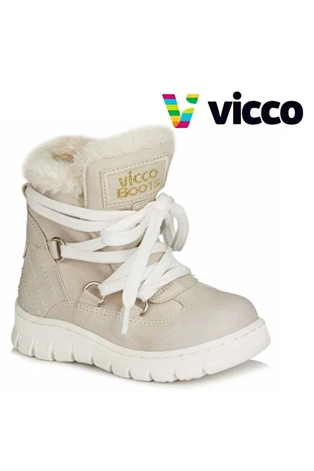 Детские ботинки для девочек ортопедические Vicco, Beige