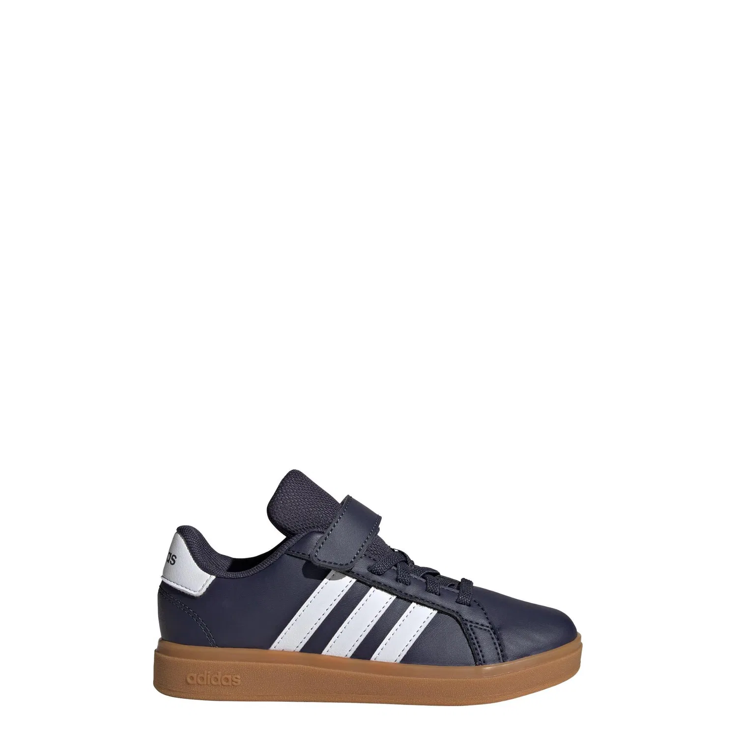 Детские кроссовки с ремешками на липучке Grand Court 2.0 Adidas, Dark Blue White Brown — фото 2