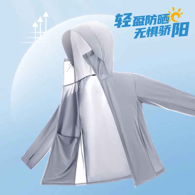 Детская ветровка с защитой UPF50+ MINISO, White (B Flower Language Line Chest Logo) — фото 3