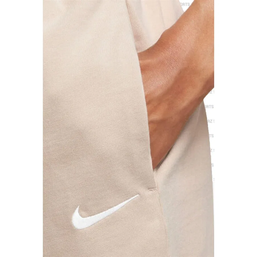 Женские спортивные шорты свободного кроя Nike Sportswear Jersey FW22, Кремовый — фото 4