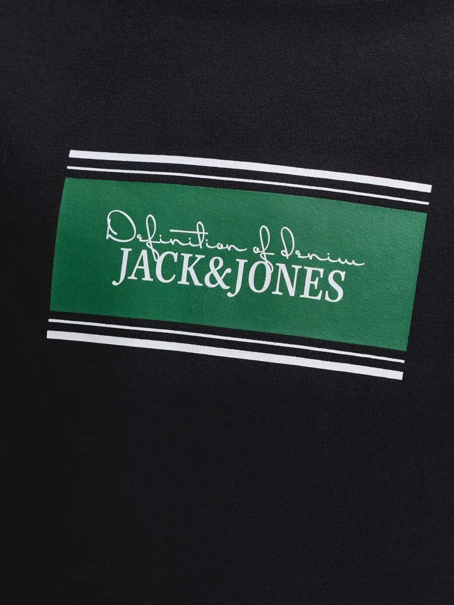 Детский спортивный костюм Jack & Jones Junior 'JJBUSTER' черного цвета — фото 3