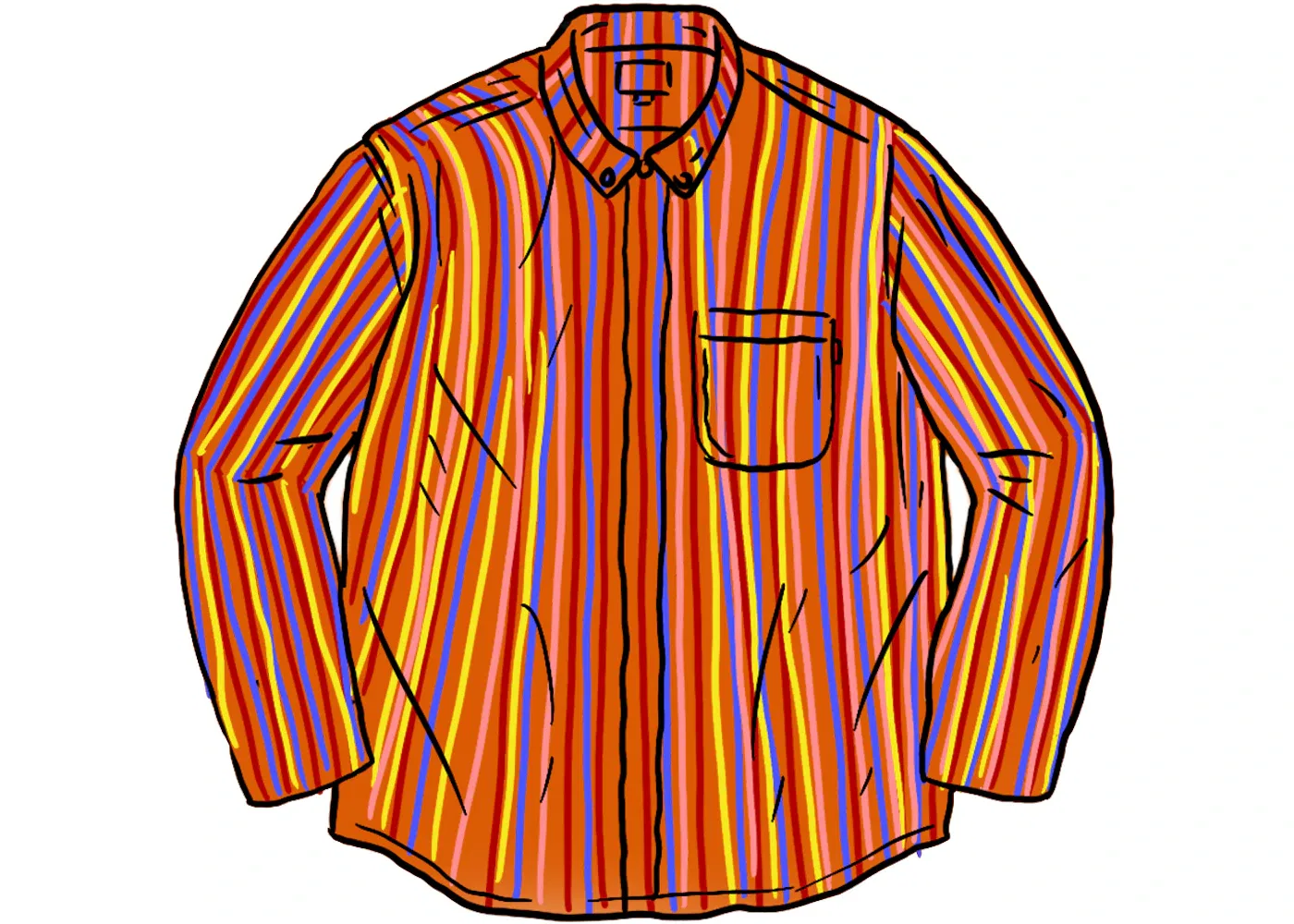 Мужская рубашка с переключателем Supreme, Multicolor
