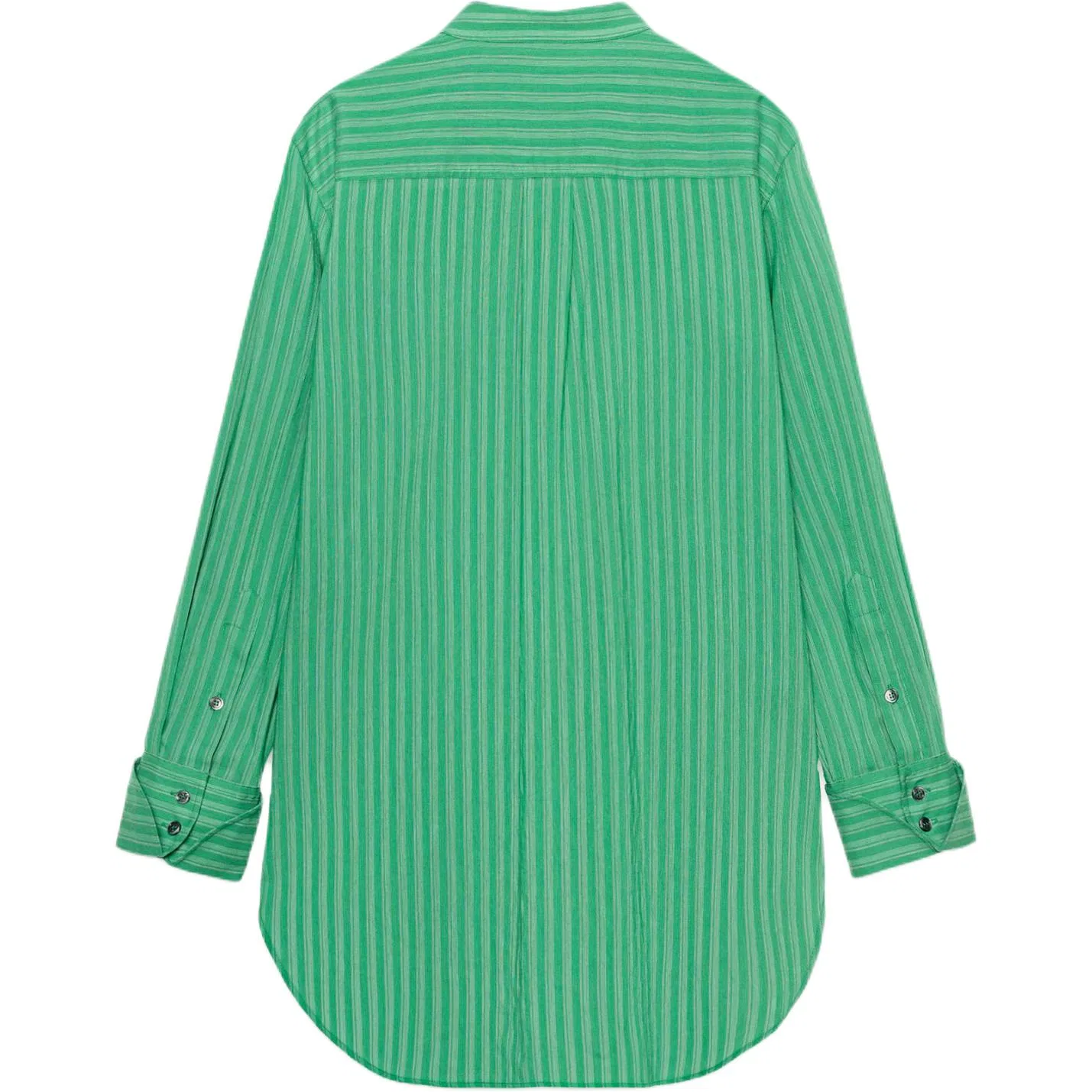 Женская рубашка с воротником-стойкой ZW Shirts ZARA, Green — фото 3