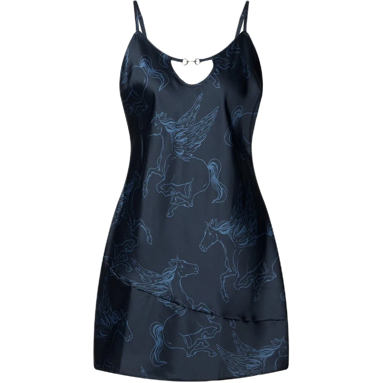 Женская ночная рубашка с принтом Pegasus Victoria's Secret, Ink Blue Pegasus Print