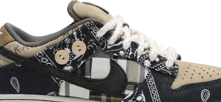 Лимитированные кроссовки Nike Travis Scott x Dunk Low PRM SB QS 'Cactus Jack' Friends and Family, черный — фото 3