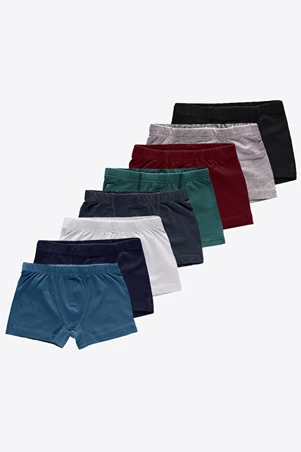 Детские боксеры для мальчиков хлопковые 8 Pack Cotton Elastane Boxers Malabadi, Colored