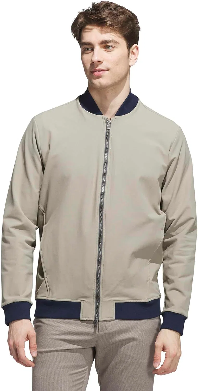 Мужская куртка-бомбер с двухсторонней молнией adidas, Putty Beige