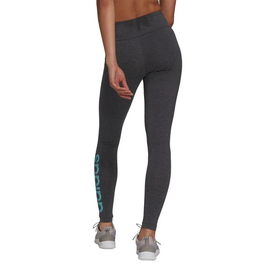 Женские леггинсы с высокой посадкой Loungwear Essentials Adidas, Grau Blau Dunkelgrau — фото 4