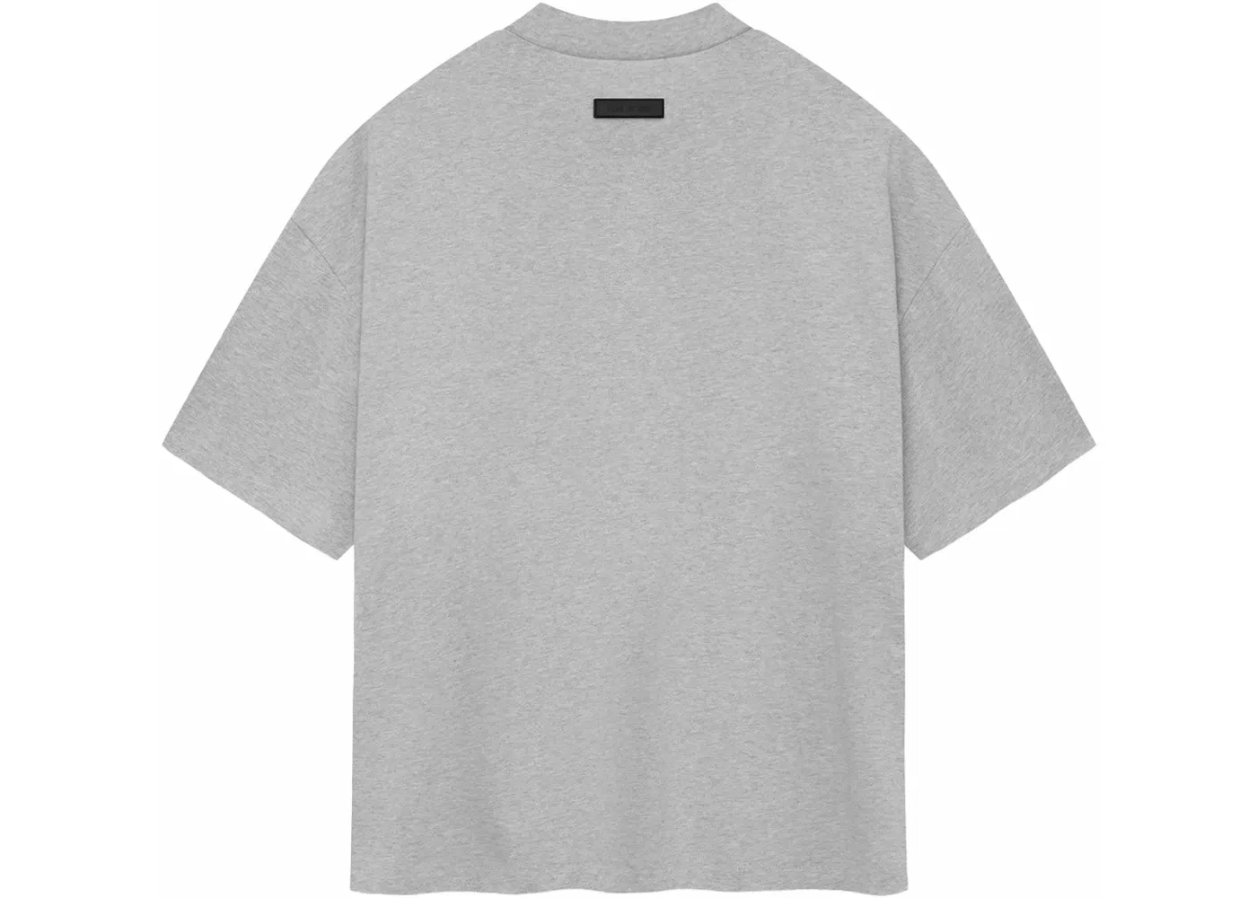 Мужская футболка с круглым вырезом из плотного джерси Tee Fear of God, Light Heather Grey — фото 2