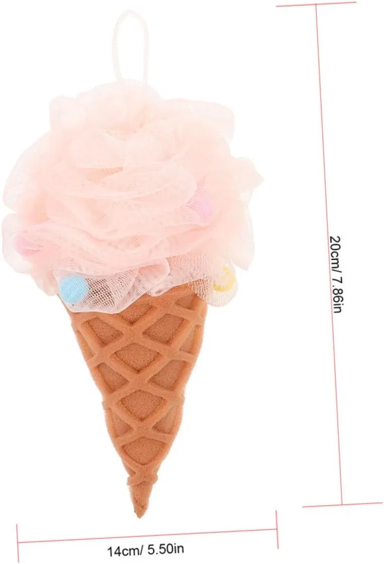 Мочалка для душа Ice Cream, Vaguelly, набор 6 шт, 20x14x8 см, мультиколор — фото 2