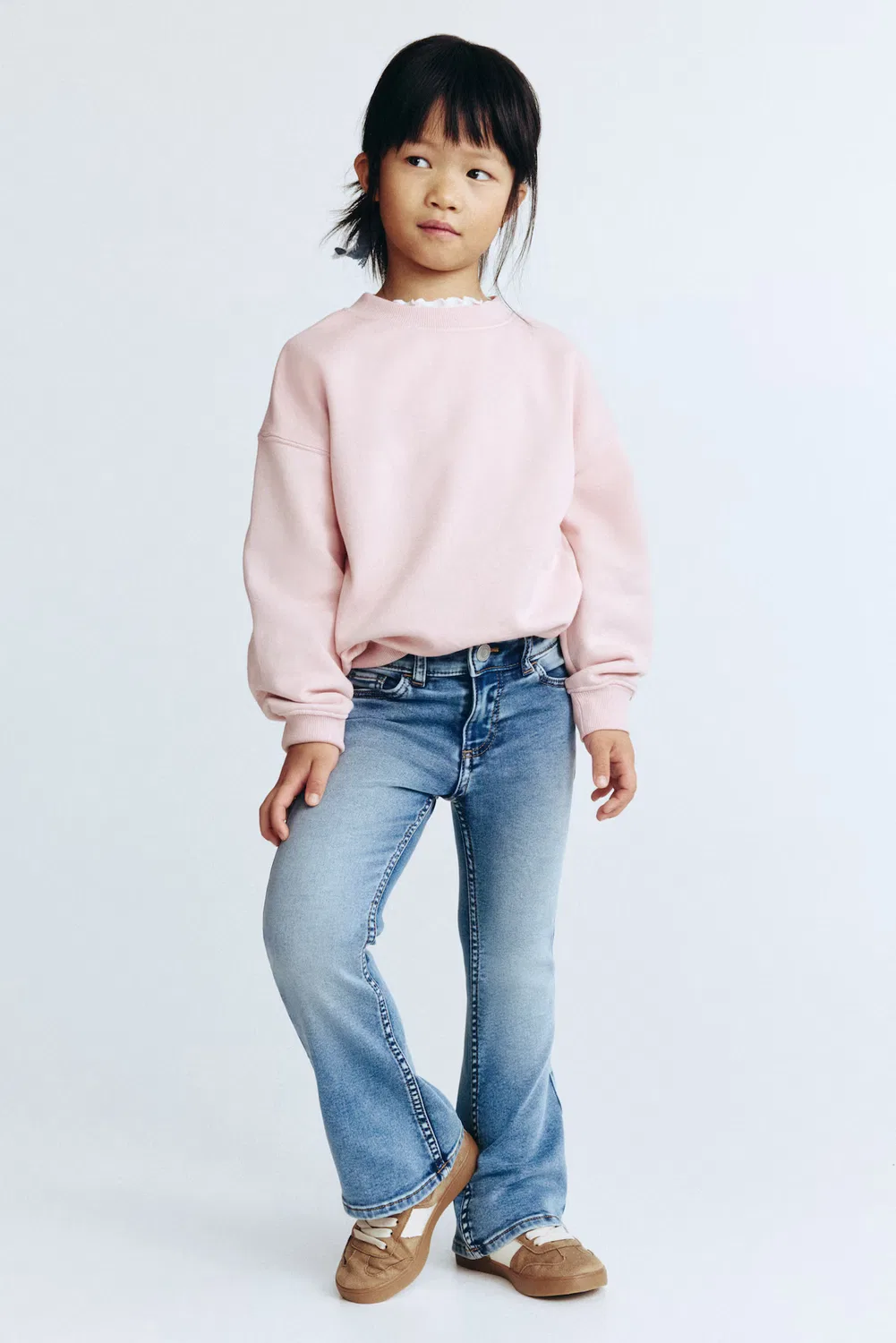 Очень мягкие джинсы-клеш H&M, Denimblau