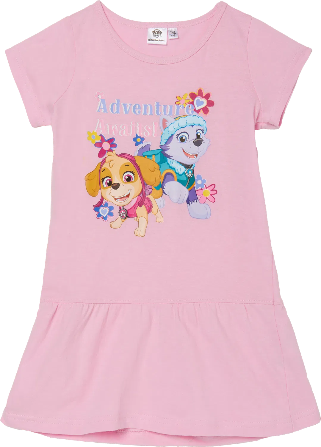 Детское платье с коротким рукавом PAW Patrol, розовый