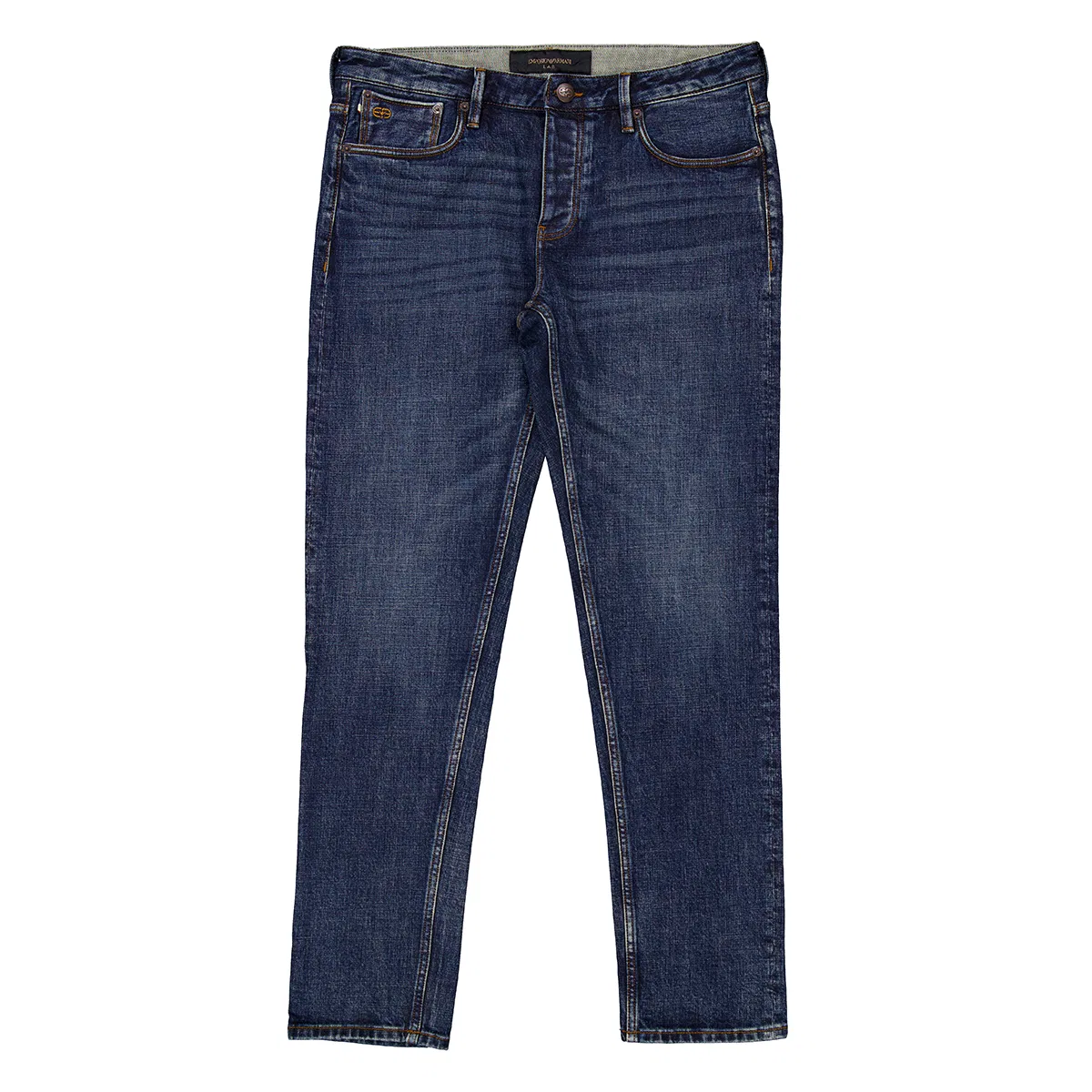 Джинсы J75 Slim-Fit Selvedge Denim Emporio Armani, Blue Denim