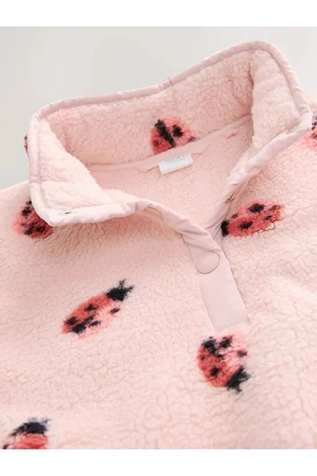 Детское пальто для девочек с принтом Next Baby, Pink — фото 3