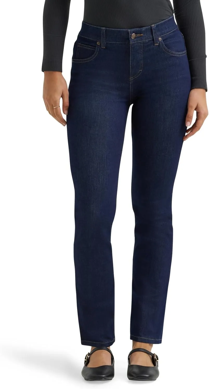 

Lee Женские джинсы Ultra Lux Comfort с технологией Flex Motion, Slim Straight, с поддержанием формы Ever Fit