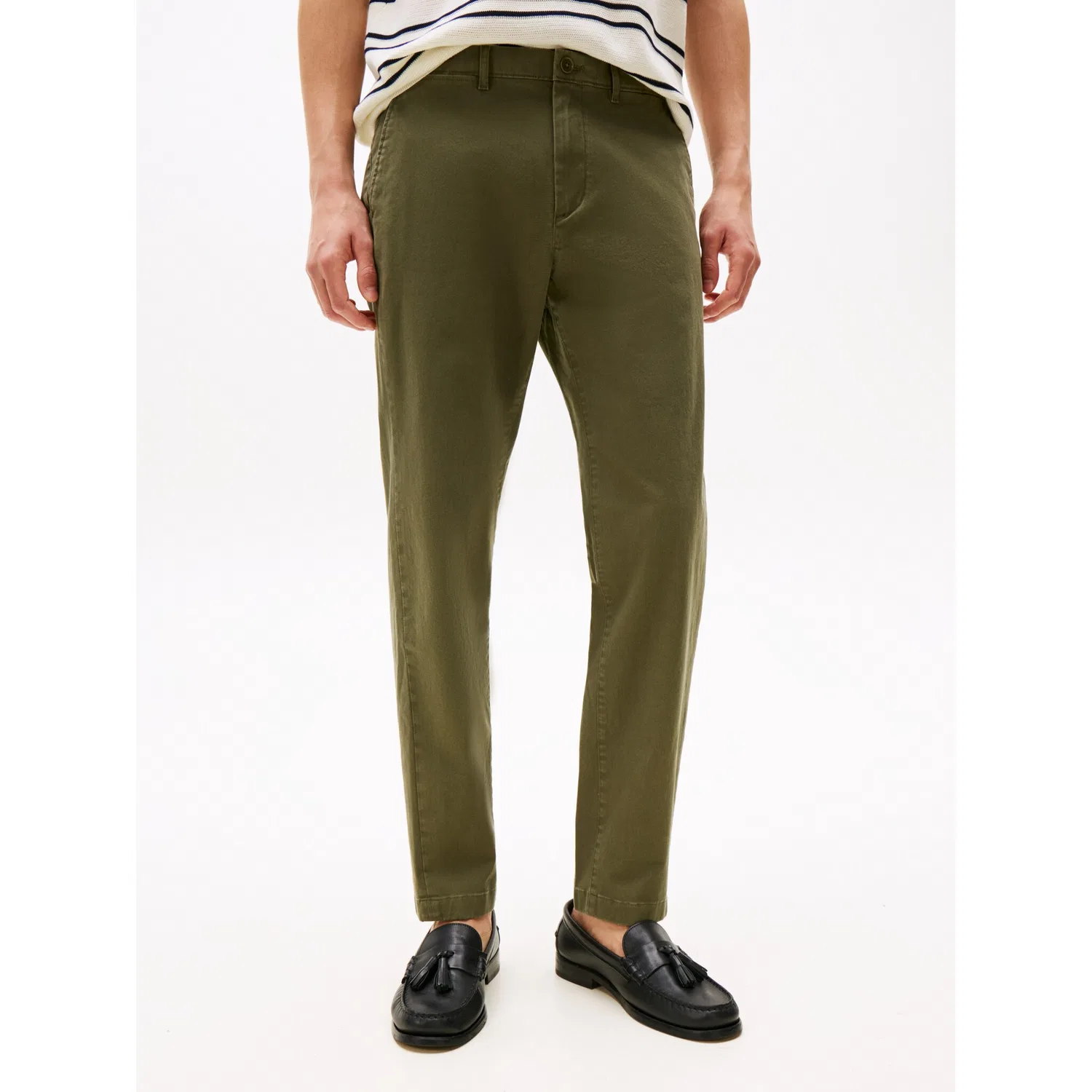 Мужские чиносы зауженные к низу Tommy Hilfiger, Dark Greenery