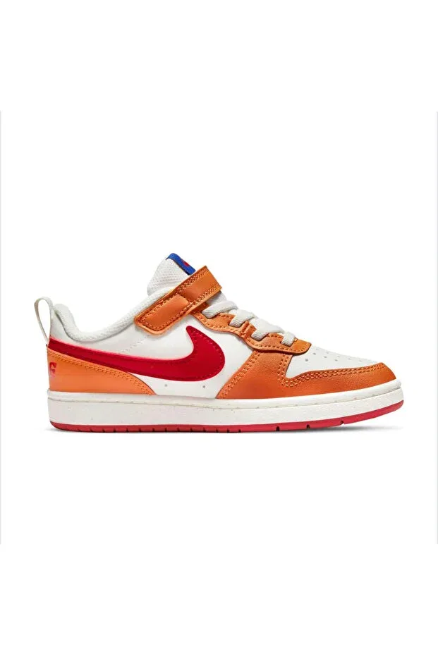 Детские кроссовки для девочек из натуральной кожи Court Borough Low 2 (PSV) Nike, White — фото 2