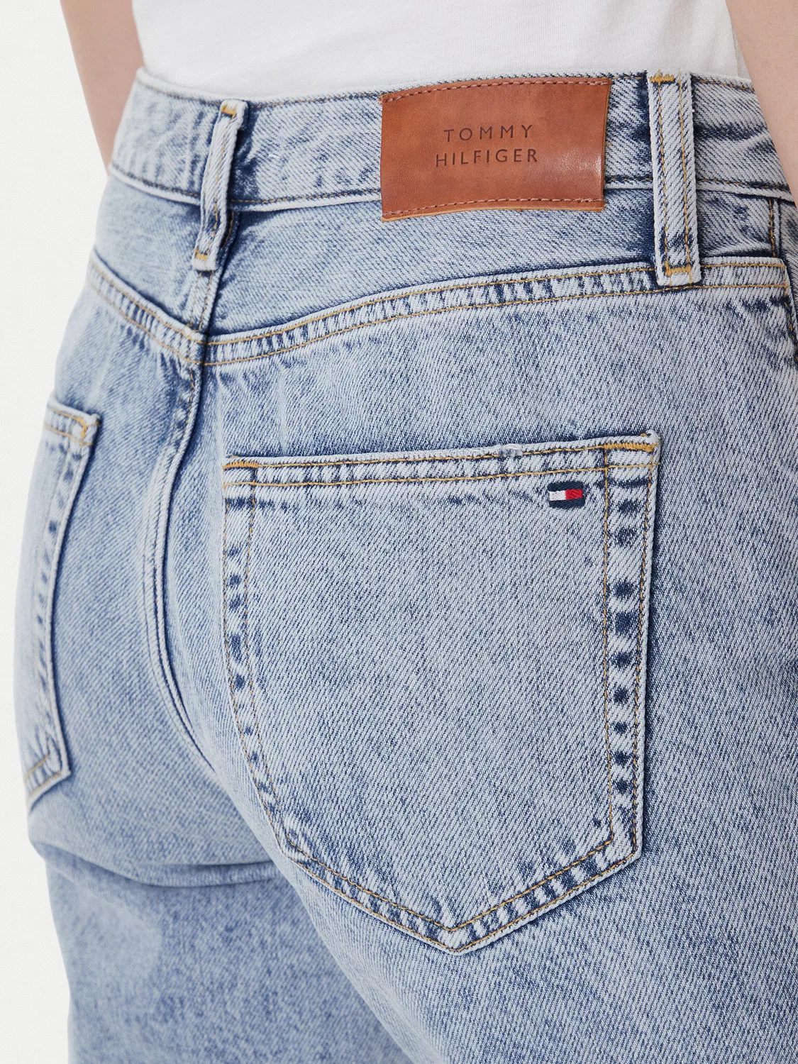 Женские джинсы стандартного кроя Tommy Hilfiger, синий — фото 4