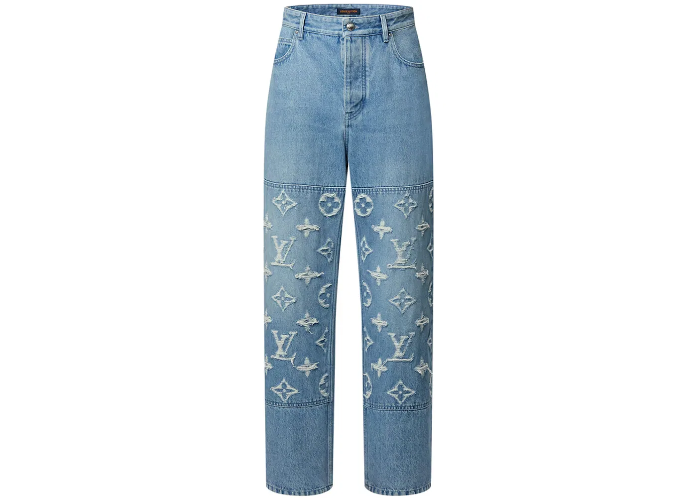 Мужские джинсы из денима Denim Skate Louis Vuitton, Indigo